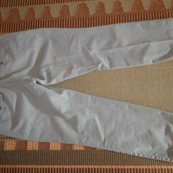 Eddie Bauer Capris P4 Zip Closure Pockets Stone Blue - Picture 10 of 15